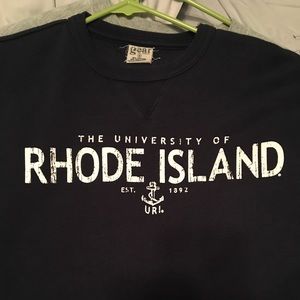 URI dark blue crew neck sweatshirt